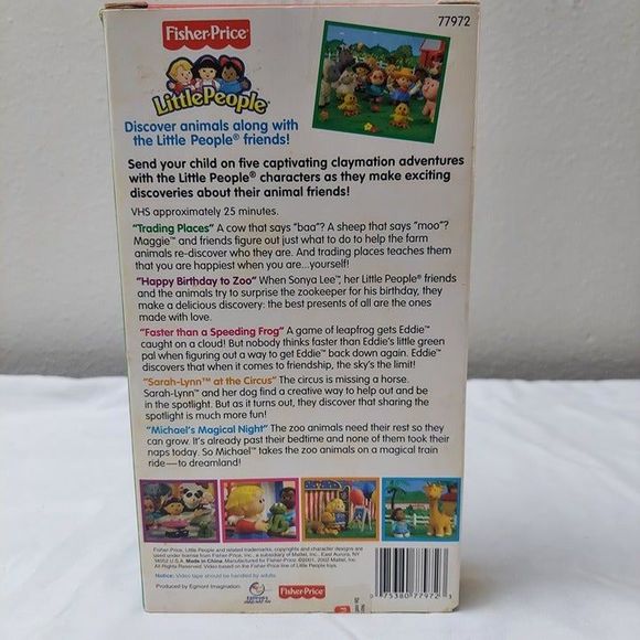 Fisher-Price Little People Vol 3 Discovering Animals VHS 2001 Vintage Kid Shows - Picture 4 of 7